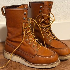 Red Wing Shoes Tan Leather Boots